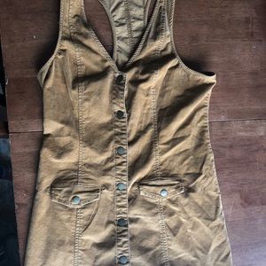 Urban Outfitters Copper Toned Button Down Dress
